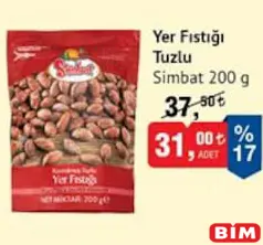 SİMBAT TUZLU YER FISTIĞI 200 G